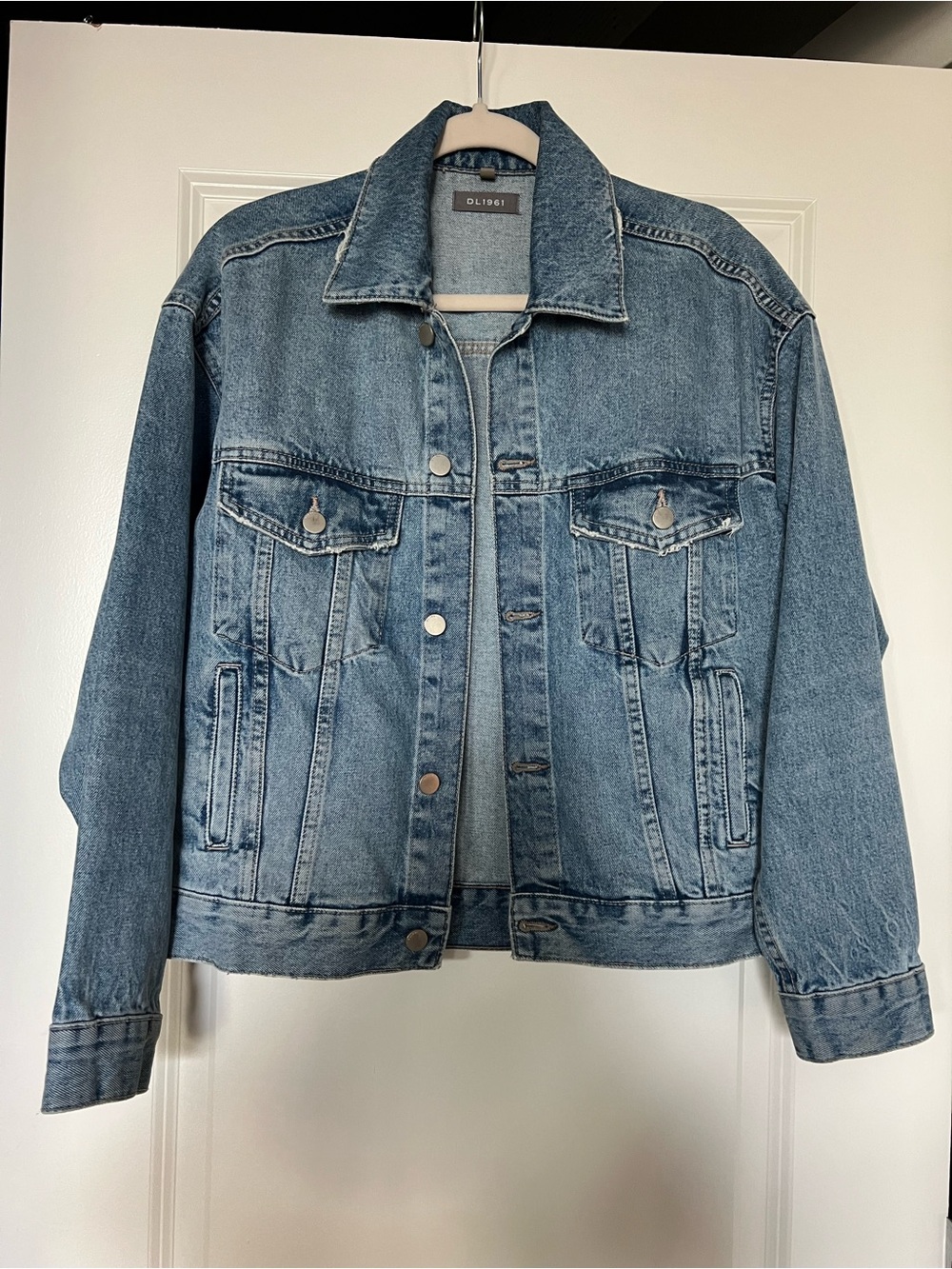DL1961 relaxed denim trucker jacket